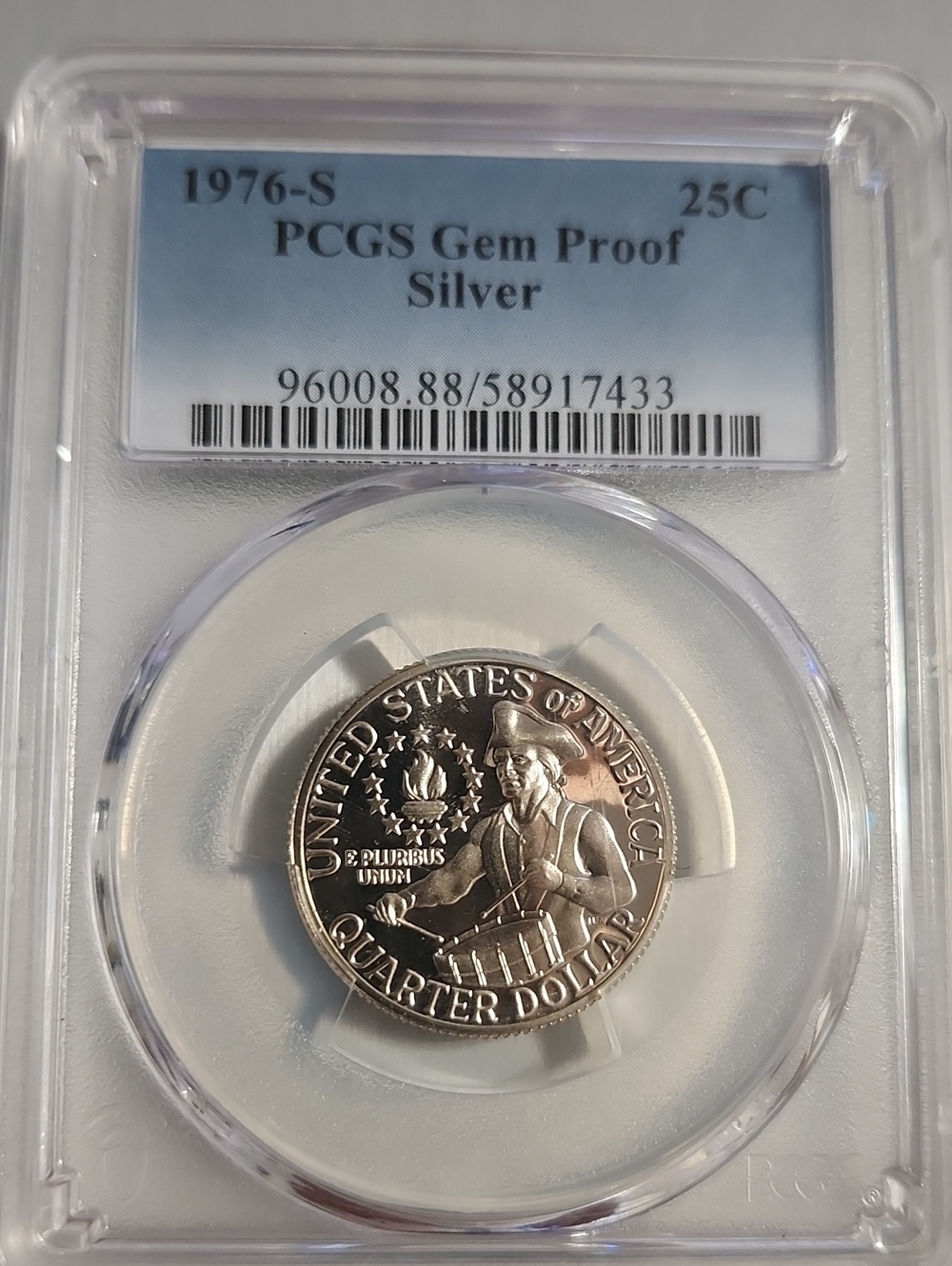 1976-S Quarter Dollar Gem Proof - PCGS Silver Bicentenial Quarter